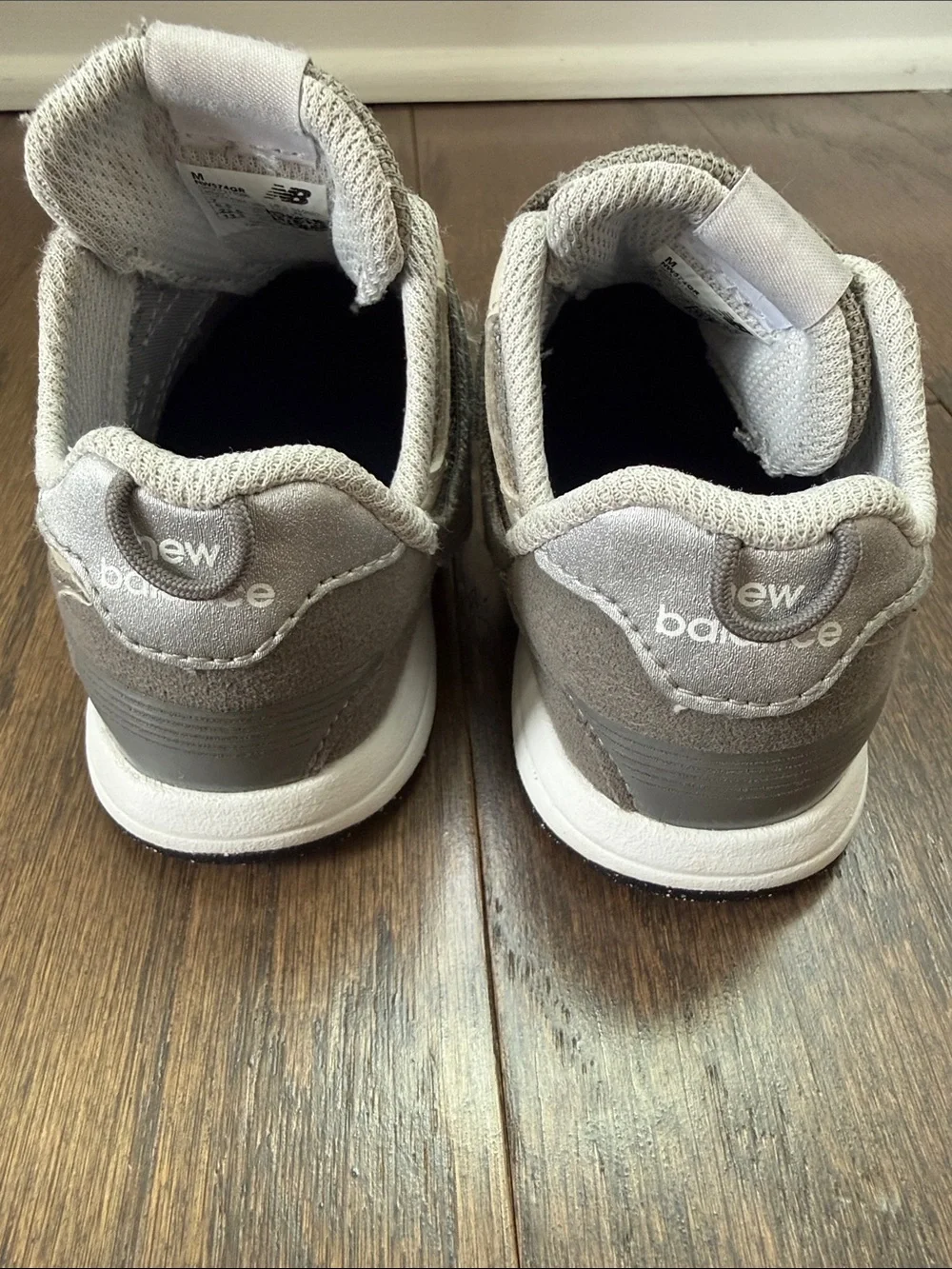 New Balance New-b 574 Gray Velcro Sneakers